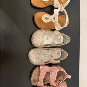 Kids Glitter and Pink Sandals